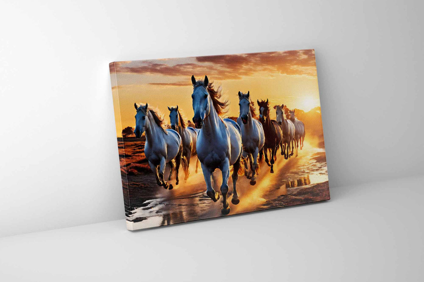 Lucky 7 Horses Fine Art Canvas