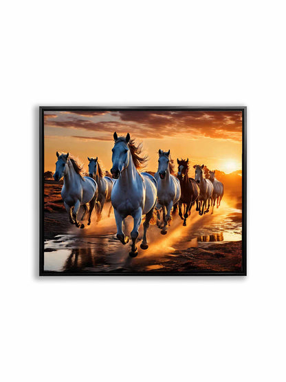 Lucky 7 Horses Fine Art Canvas