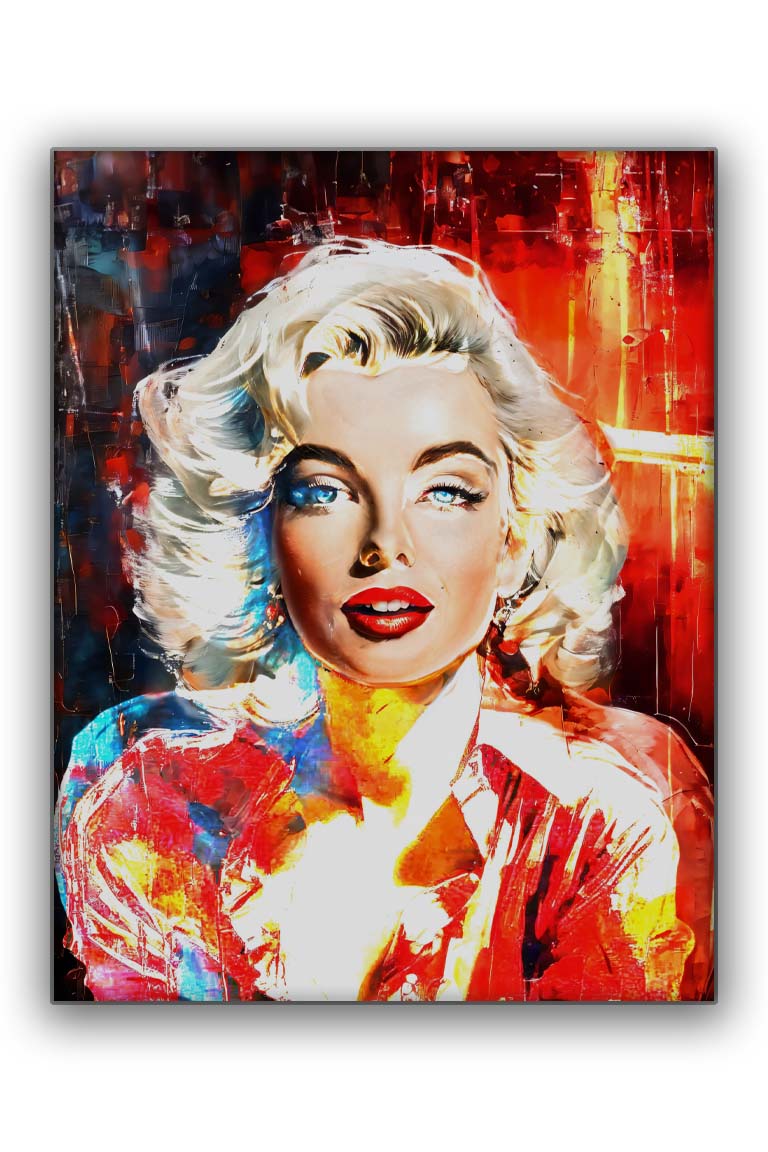 "Captivating Marylinn Monroe" 36" x 48" Fine Art Canvas