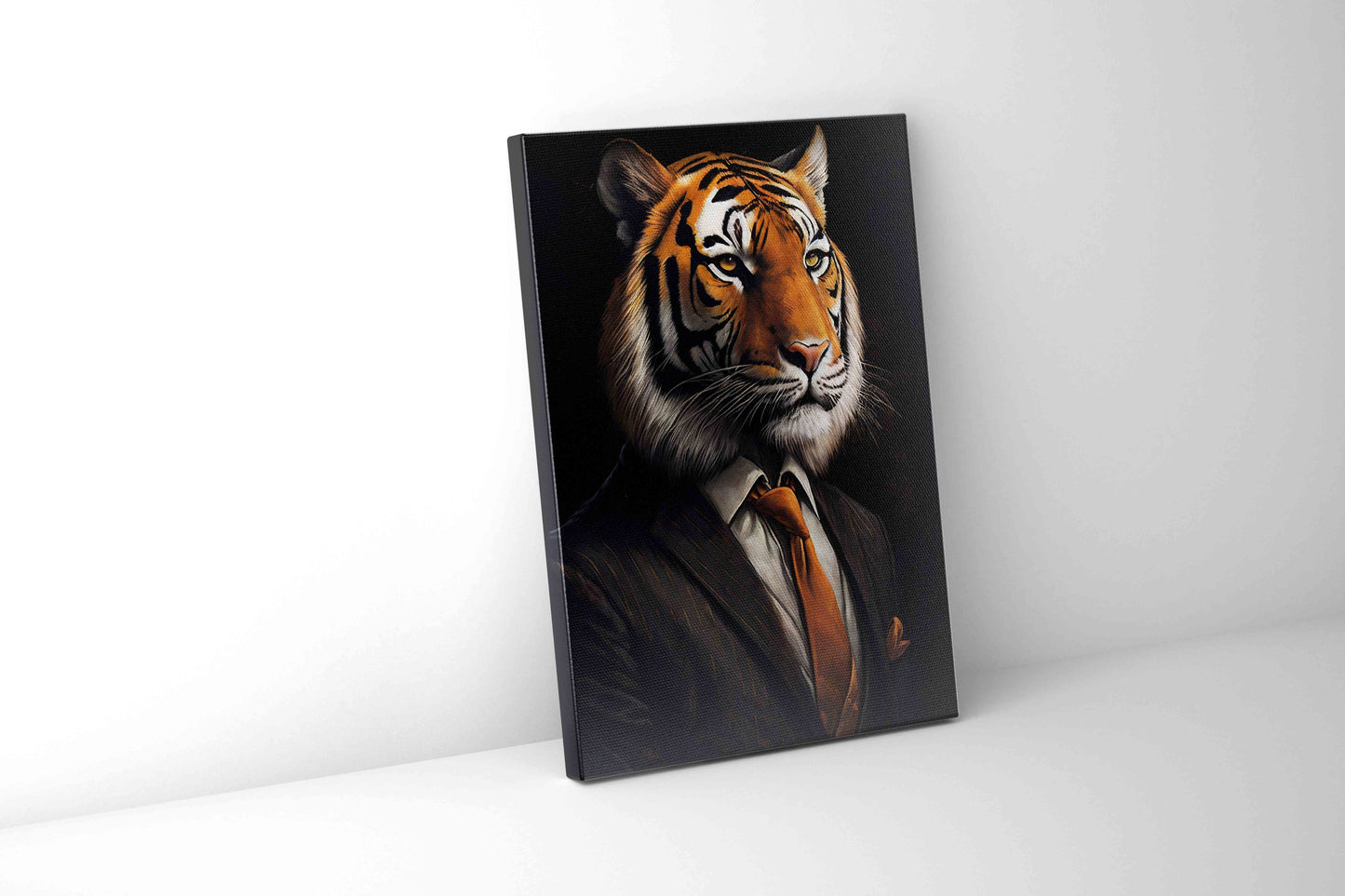 36" x 48" Tiger in Suit