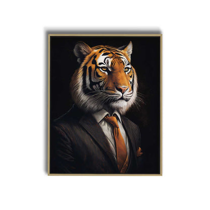 36" x 48" Tiger in Suit