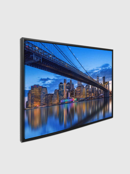 Wall Art-Stylized NYC Bridge Skyline-Canvas Print