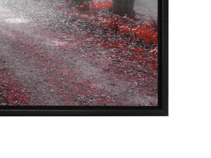 Printed Artwork-Red Isolate Forest-Wall decor