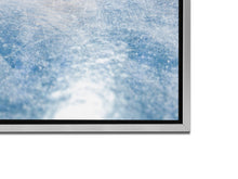Ice Hockey Fine Art Canvas 72" x 24" Shimmering Silver Finish 7224-043