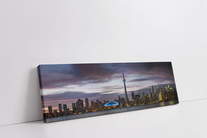 Sunset of Toronto, CN tower, Roger Center-Cities Skyline-RGB varnish