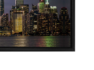 Sunset of Toronto, CN tower, Roger Center-Cities Skyline-Wall decor canvas with handmade RGB varnish #7224-080