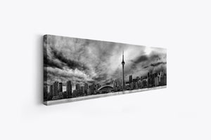 Toronto Ominous Clouds Skyline - Canvas Wall Decor- Diamond varnish