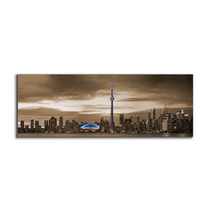 Toronto In Sepia-Cities Skylines- Gold varnish