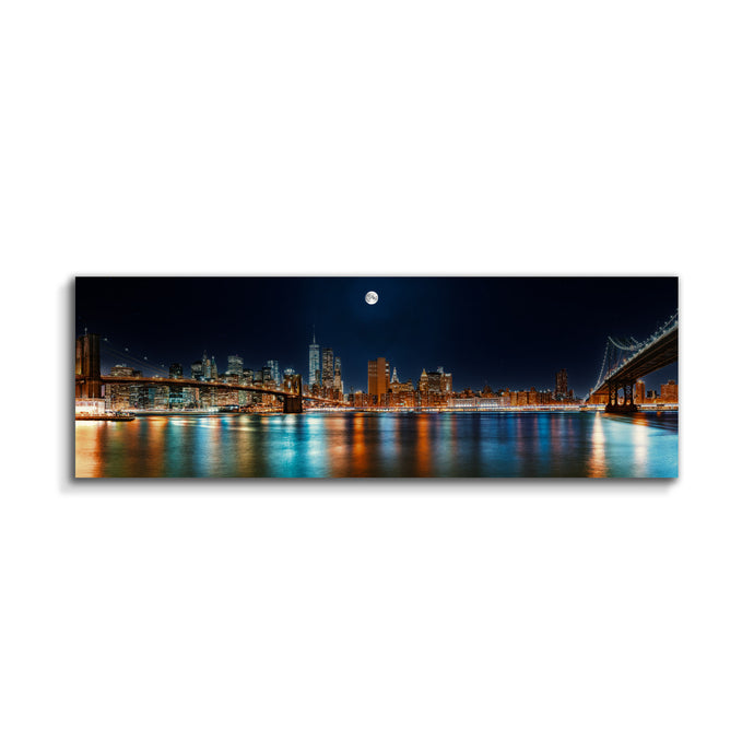 Wall Decor-NYC Moon Skyline-Canvas Printed