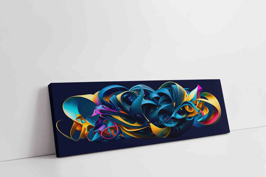 Large Canvas Wall art-Life vibrates in a mix of colors-Abstract artwork