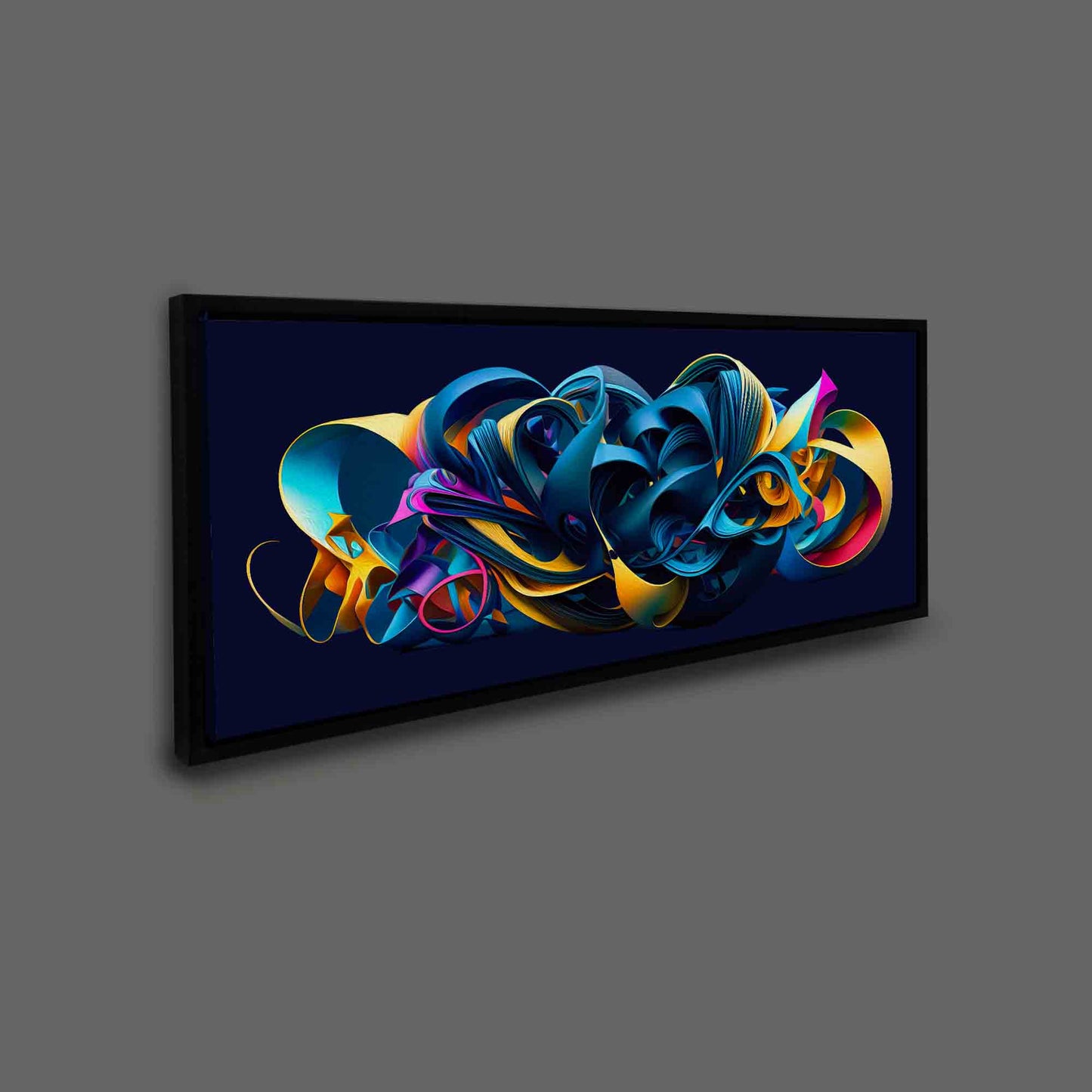 Canvas Wall art-Life vibrates in a mix of colors-Abstract artwork
