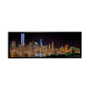 New York 9/11 Tribute Light-City skyline-Wall art