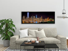 New York 9/11 Tribute Light-City skyline-Wall art