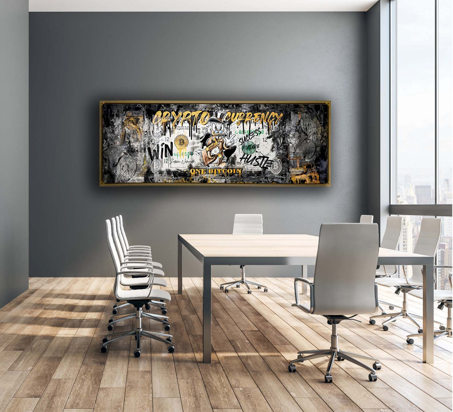 Wall art-Bitcoin Pop art-Canvas Printed