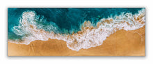 Ocean beach view from above 72X24 Inch Fine Art Canvas