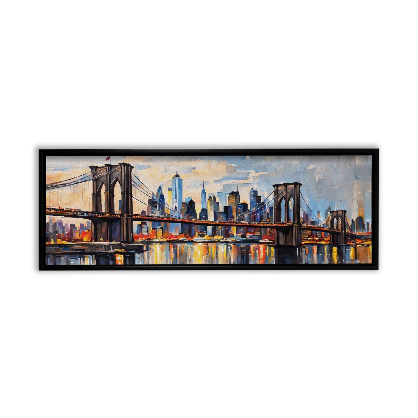 New York palette knife Fine Art Canvas Print