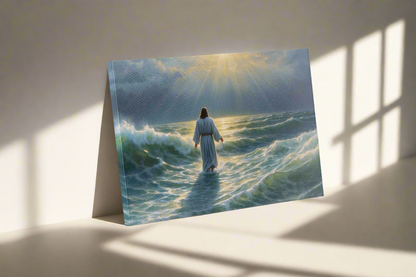 Jesus walks on water-Christ Wall art