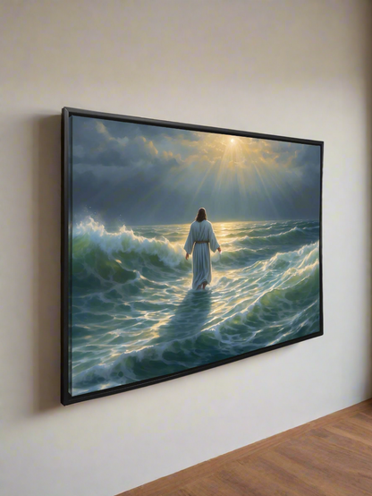 Jesus walks on water-Christ Wall art