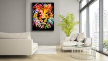Canvas Printed-Head Lion Multicolor-Wall decor