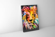 Canvas Printed-Head Lion Multicolor-Wall decor
