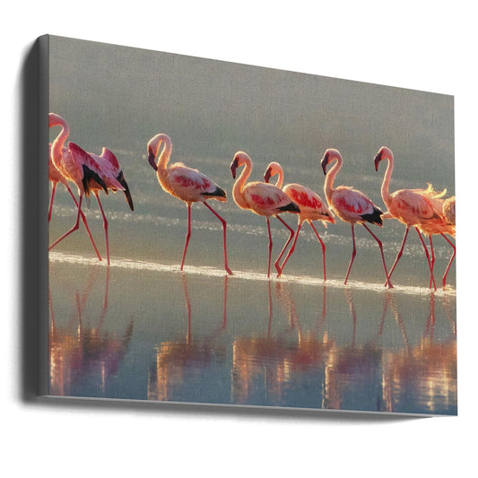  Flamingo Wall Artwork Gallery Wrapped (Ready to Hang)