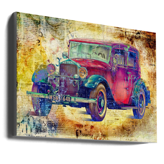 Wall art Vintage car 4