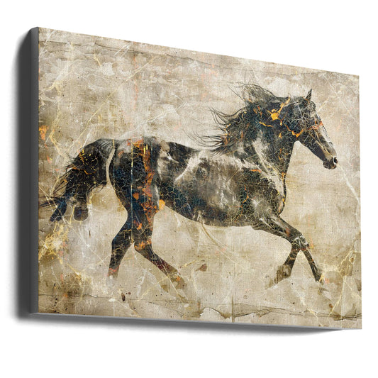 Wall art Horse Vintage Art Illustration 03