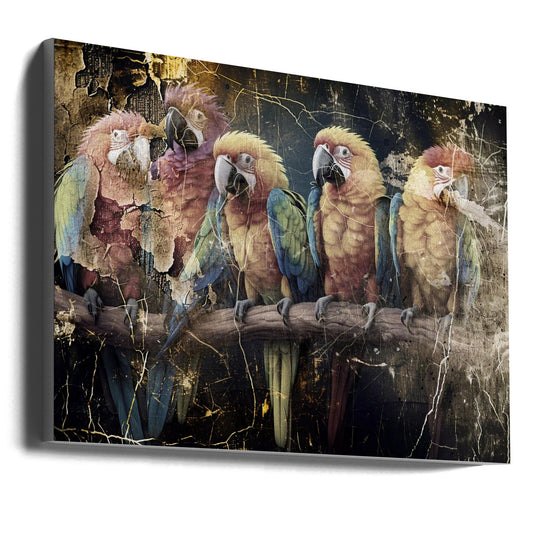 Wall art Parrot Animal Vintage Art Illustration Wallart 10