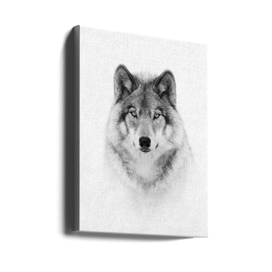 Wall art Portrait of a Timber Wolf