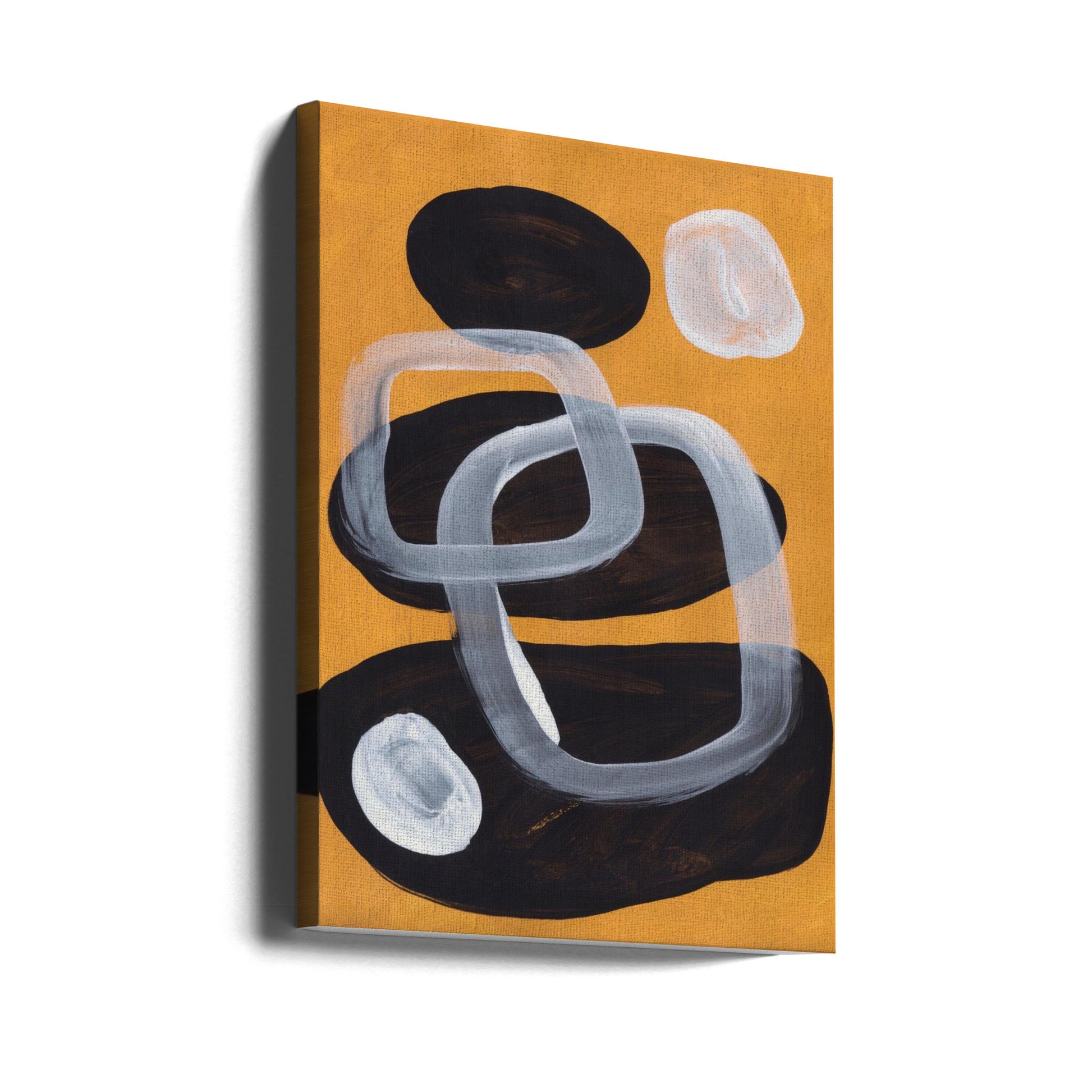  Midcentury Mustard Wall Artwork Gallery Wrapped (Ready to Hang)