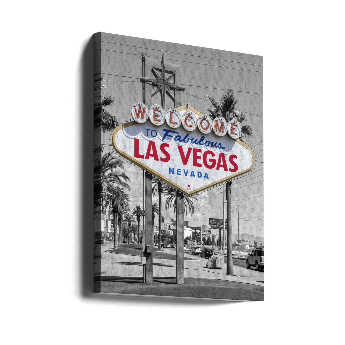 Wall art LAS VEGAS Sign - colorkey