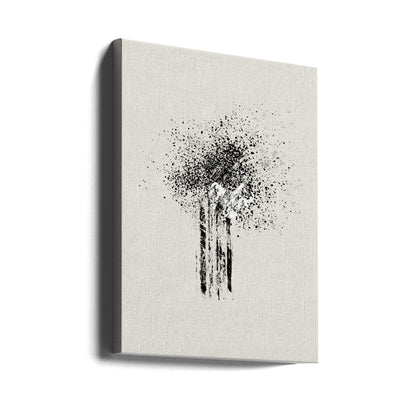 Wall art Brush splatters #5