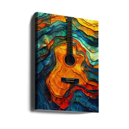  Music Guitar 6 Wall Artwork Gallery Wrapped (Ready to Hang)