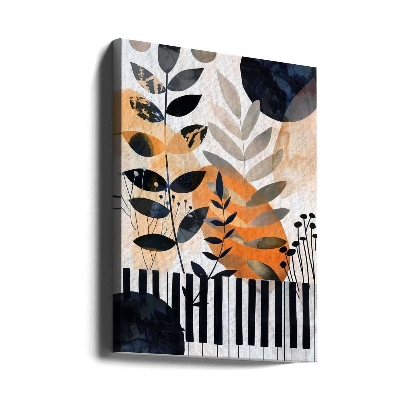 Muzyka Piano 1- -Music Poster Wall Artwork Gallery Wrapped (Ready to Hang)