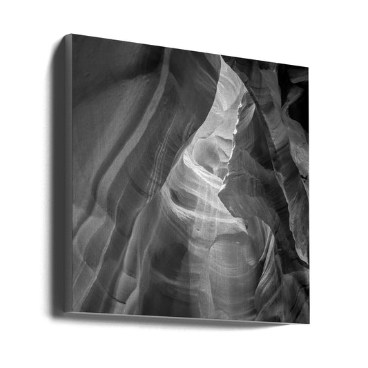 Wall art MONOCHROME ANTELOPE CANYON Daylight