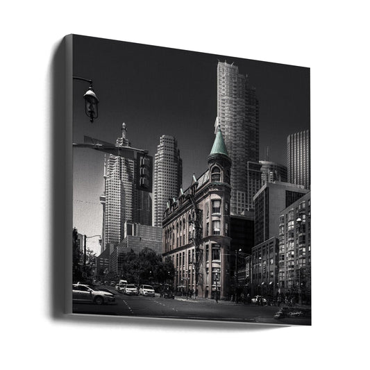 Canadian Flatiron-Wall Art Gallery Wrapped (Ready to Hang)-24X24inches