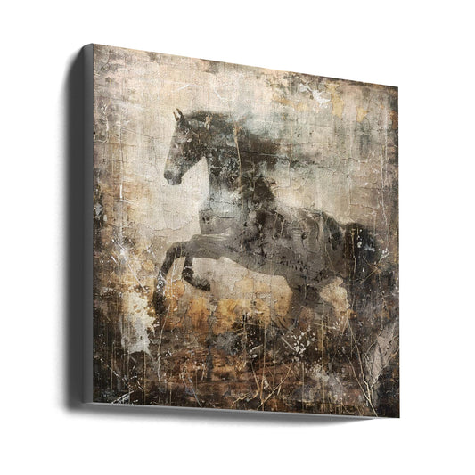 Wall art Horse Vintage Art Illustration 09