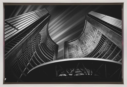  The City Hall - Toronto Wall Artwork In Black Floating Frame