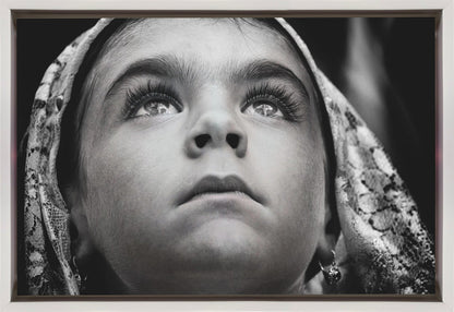 Artwork- Girl with Sardinian traditional veil-36X24inches-Gallery Wrapped (Ready to Hang)