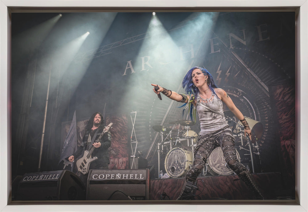 Arch Enemy - Color- -Poster Music Wall Artwork In Black Floating Frame