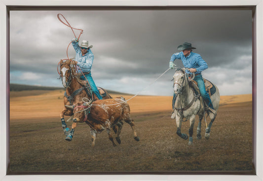  Team Roping Wall Artwork Gallery Wrapped (Ready to Hang)