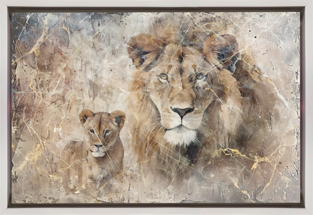 Wall art Lion Animal Vintage Art Illustration Wallart 08