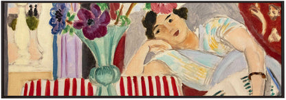 Artwork Femme Et Anémones 36X24-inches