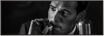 Artwork- Good night and good luck ... (2)-36X24inches-In Black Floating Frame