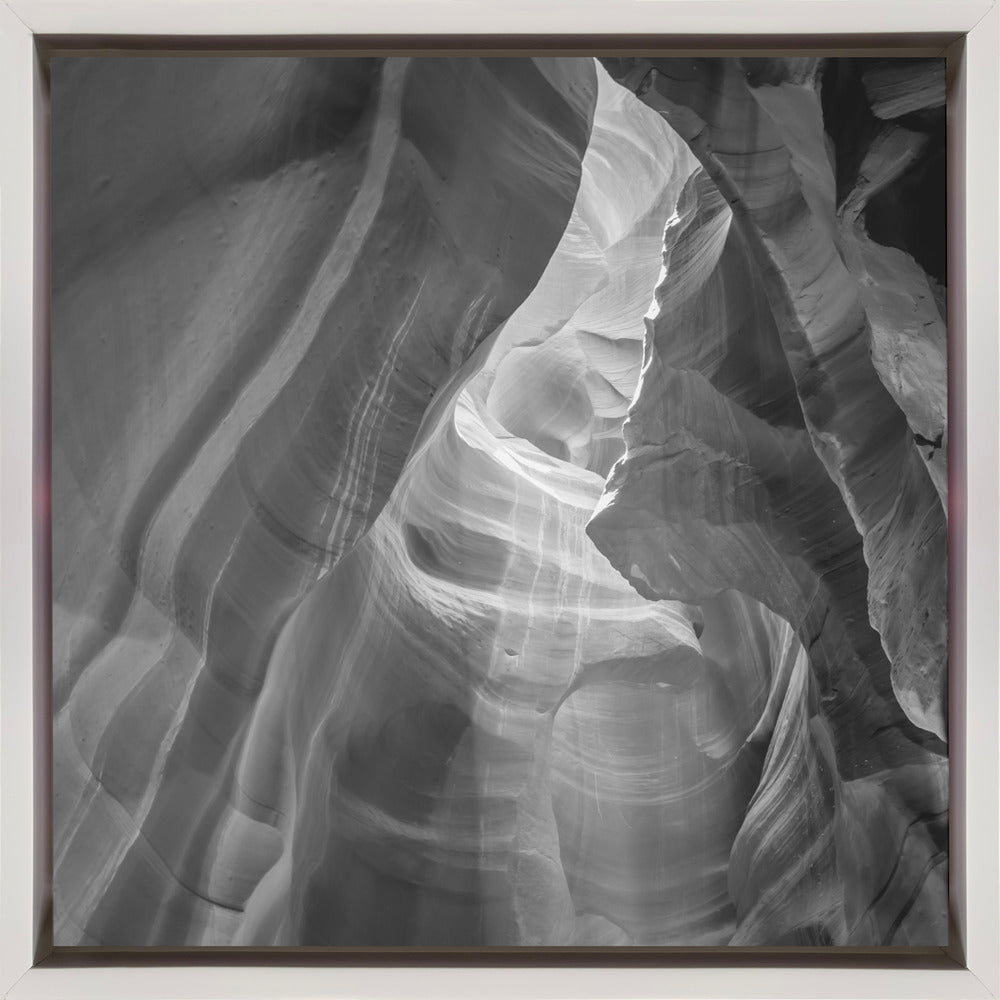 Wall art MONOCHROME ANTELOPE CANYON Daylight