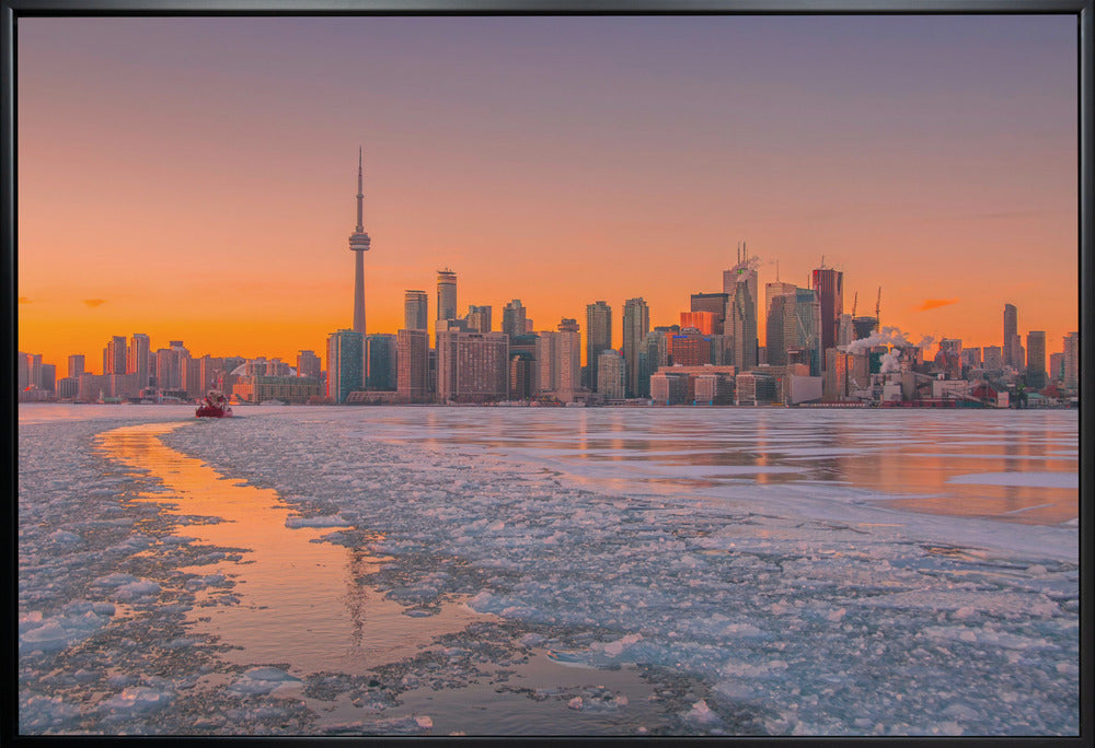  Ice Passage Wall Artwork In Black Floating Frame