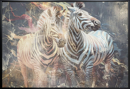 Wall art Zebra Animal Vintage Art Illustration Wallart 03