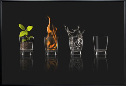 Artwork Elements...36X24inches- Black Frame