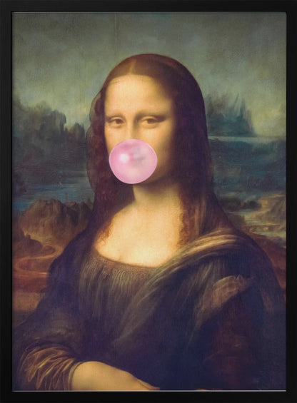 Wall art Mona Lisa Bubble Gum