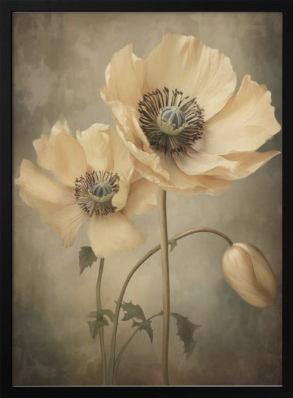  Poppies 20 Wall Artwork In Black Floating Frame